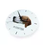 English Pointer, Englischer Pointer - geometrische Wanduhr mit Bild und Aufschrift der Marke Art-Dog