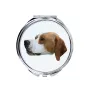 English Pointer - mirror with a geometric design and the brand name Art-Dog