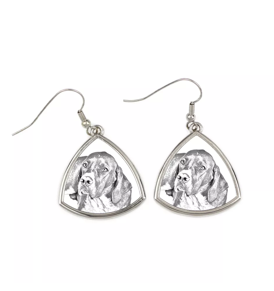 Pointer anglais I - boucles d'oreilles avec chien, boucles d'oreilles pendantes avec photo, bijoux personnalisés avec impression de la marque Art-Dog