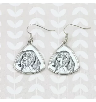 Pointer anglais I - boucles d'oreilles avec chien, boucles d'oreilles pendantes avec photo, bijoux personnalisés avec impression de la marque Art-Dog