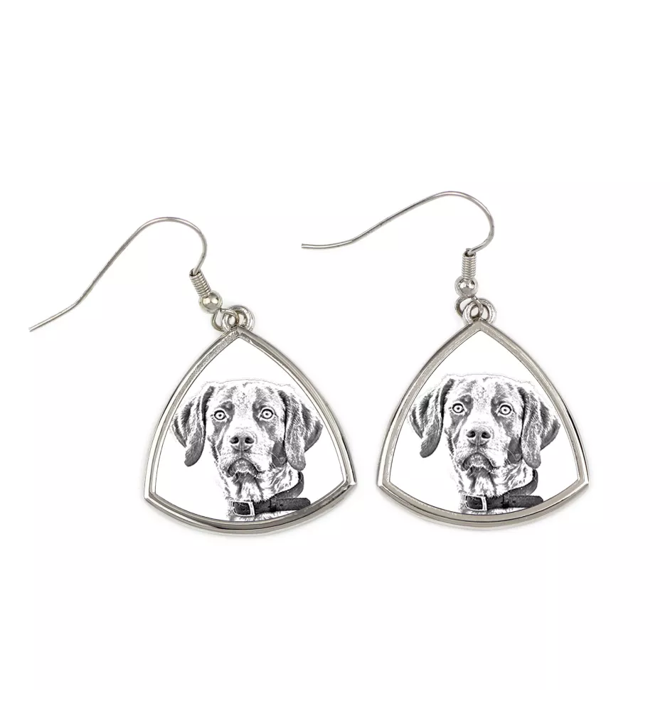 Pointer anglais II - boucles d'oreilles avec chien, boucles d'oreilles pendantes avec photo, bijoux personnalisés avec impression de la marque Art-Dog