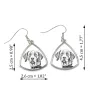 Pointer anglais II - boucles d'oreilles avec chien, boucles d'oreilles pendantes avec photo, bijoux personnalisés avec impression de la marque Art-Dog