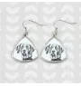 English Pointer II - dog earrings, hanging earrings with a picture, personalized jewelry with Art-Dog brand print