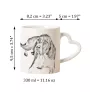 English Pointer, Englischer Pointer I - Tasse mit Hund, entzückende Tasse mit herzförmigem Henkel, universelles Geschenk der Marke Art-Dog