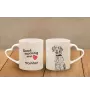 English Pointer - cup with a dog, adorable cup with a heart-shaped handle, universal gift from the Art-Dog brand