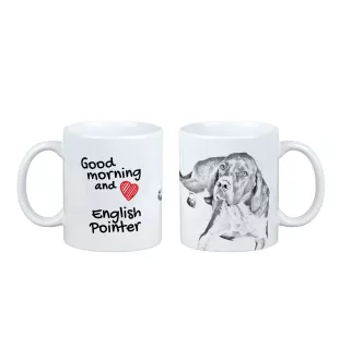 English Pointer I - cup with a dog, cup with a photo, personalized gift from the Art-Dog brand