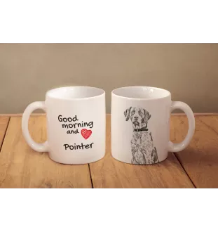 English Pointer, Englischer Pointer - Tasse mit Hund, Tasse mit Bild, personalisiertes Geschenk der Marke Art-Dog