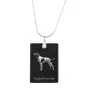 Pointer anglais - Pendentif en cristal avec chien, collier en argent avec photo, pendentif personnalisé par la marque Art-Dog