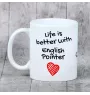 English Pointer I - cup with a dog, cup with a photo, personalized gift from the Art-Dog brand