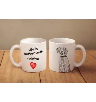 English Pointer - cup with a dog, cup with a photo, personalized gift from the Art-Dog brand