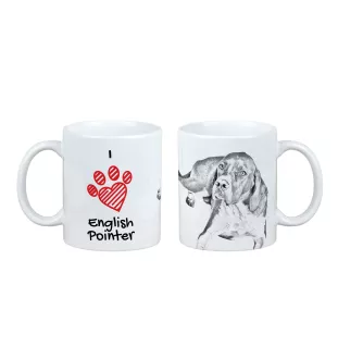 English Pointer I - cup with a dog, cute cup with graphics, a gift with your photo from the Art-Dog brand
