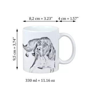 English Pointer I - cup with a dog, cute cup with graphics, a gift with your photo from the Art-Dog brand