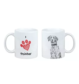 English Pointer - cup with a dog, cute cup with graphics, a gift with your photo from the Art-Dog brand