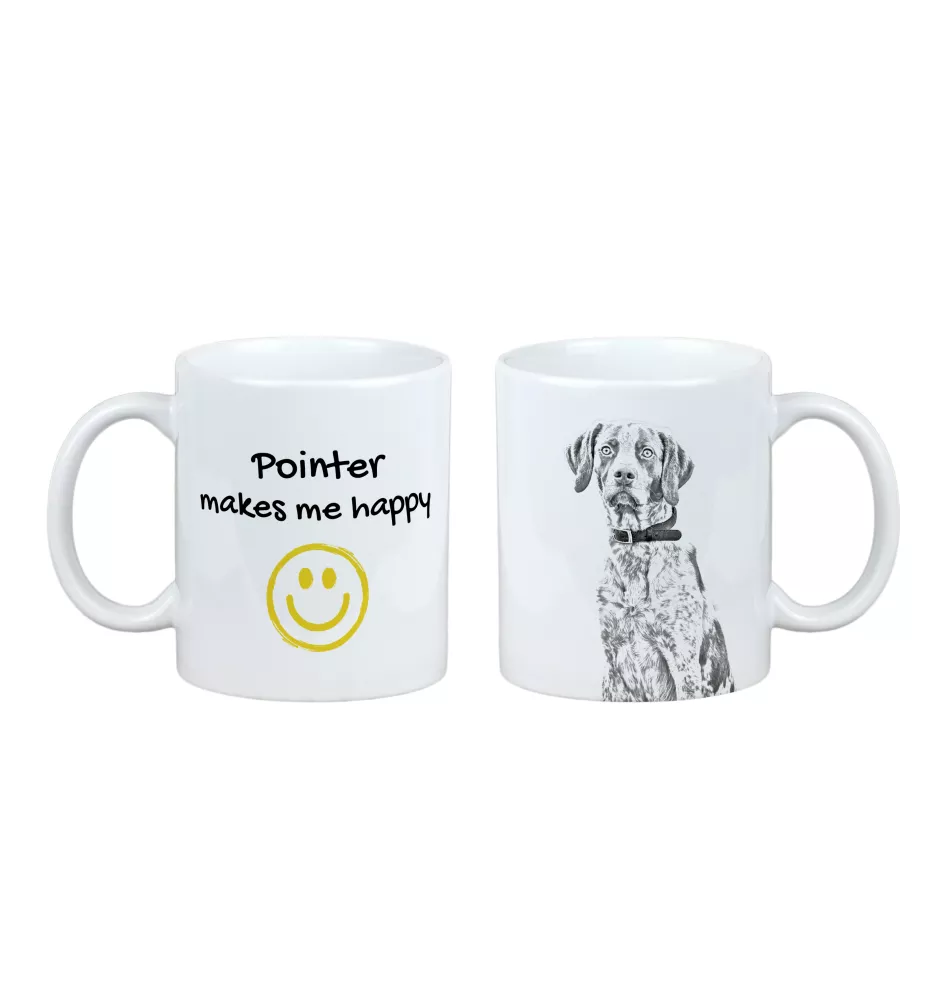 Pointer anglais - tasse avec chien, une tasse joyeuse pour les amoureux des chiens, un cadeau personnalisé de la marque Art-Dog