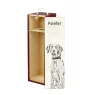 English Pointer II - wine box with a dog, alcohol box with graphics, personalized gift box from the Art-Dog brand