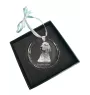 English setter, Lawerack, Laverack - crystal bauble with a photo, dog photo in crystal, personalized Christmas tree ornament by Art-Dog brand