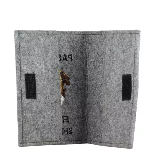 English Shepherd - Dog passport case, document case, gift for the traveller from the Art-Dog brand