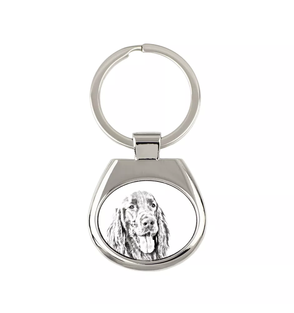 English setter, Lawerack, Laverack I - keychain with a dog, keychain with a print, personalized pendant from the Art-Dog brand