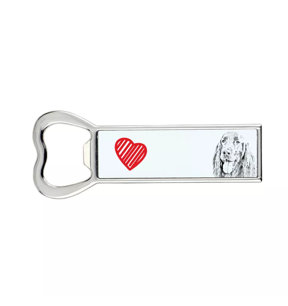 English Setter, Englischer Setter I - Flaschenöffner mit Hund, personalisierter Flaschenöffner für den Kühlschrank, ein einzigartiges Geschenk für Männer von der Marke Art-Dog