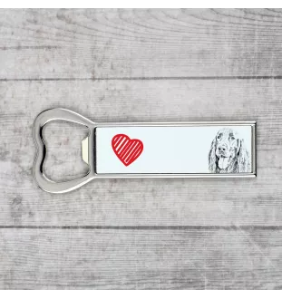 English Setter, Englischer Setter I - Flaschenöffner mit Hund, personalisierter Flaschenöffner für den Kühlschrank, ein einzigartiges Geschenk für Männer von der Marke Art-Dog