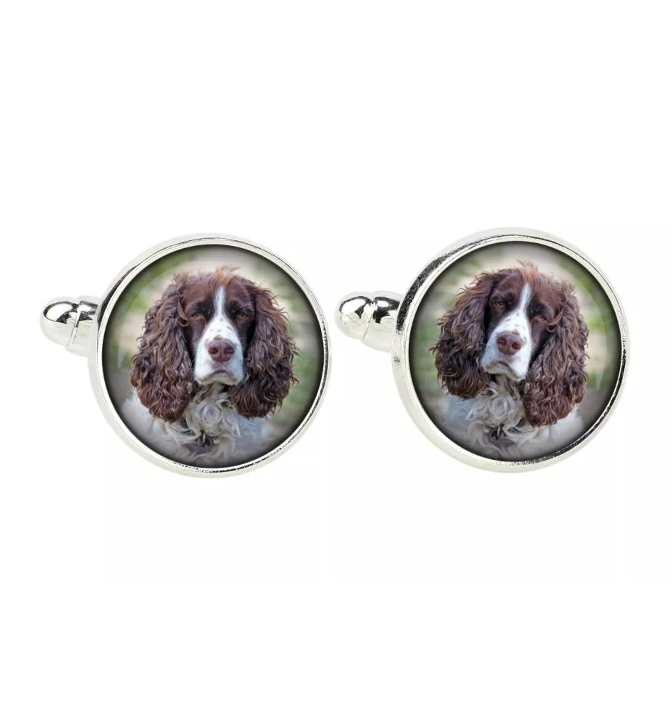 Springer spaniel angielski spinka do mankietów ze zdjęciem Art-Dog