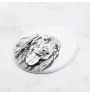 English setter, Lawerack, Laverack I - commemorative plaque with a photo of a dog, tombstone with a print, personalized oval plaque from the Art-Dog brand