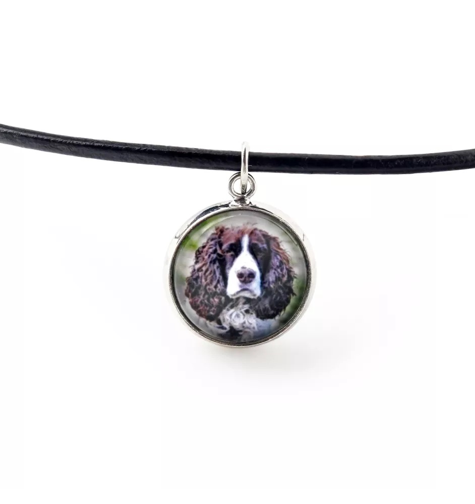 English Springer Spaniel, Springer anglais - collier pendentif avec votre photo, fait main, bijoux de la marque Art-Dog