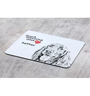 Setter anglais, Setter laverack I - tapis de souris personnalisé avec impression, tapis de souris personnalisé avec chien, accessoire unique pour employé de bureau de la marque Art-Dog