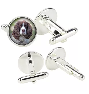 English Springer Spaniel - Manschettenknöpfe in einer Schachtel, handgefertigter Schmuck, Produkt der Marke Art-Dog