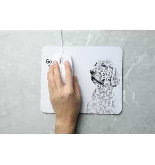 Setter anglais, Setter laverack - tapis de souris personnalisé avec impression, tapis de souris personnalisé avec chien, accessoire unique pour employé de bureau de la marque Art-Dog