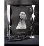 Setter anglais, Setter laverack - cristal avec photo de chien, statuette en verre avec photo, cadre exceptionnel avec photo de la marque Art-Dog