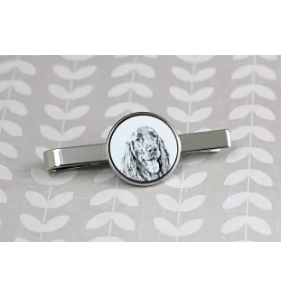 English Setter, Englischer Setter I - Krawattenklammer mit Hund, personalisierter Krawattenclip, einzigartiges Geschenk für Männer von der Marke Art-Dog