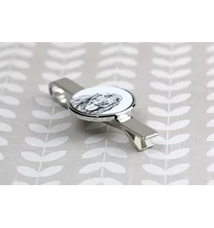 English setter, Lawerack, Laverack I - tie clip with a dog, personalized tie clip, a unique gift for a man from the Art-Dog brand