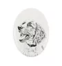 English Springer Spaniel - commemorative plaque with a photo of a dog, tombstone with a print, personalized oval plaque from the Art-Dog brand