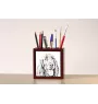 English setter, Lawerack, Laverack I - pen holder with a dog, desk organizer with a print, personalized desk decoration from the Art-Dog brand.