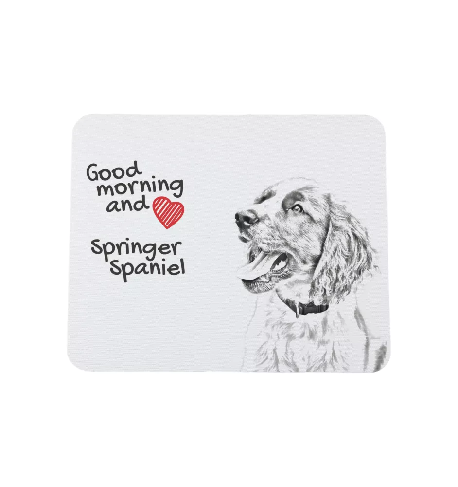 English Springer Spaniel, Springer anglais - tapis de souris personnalisé avec impression, tapis de souris personnalisé avec chien, accessoire unique pour employé de bureau de la marque Art-Dog