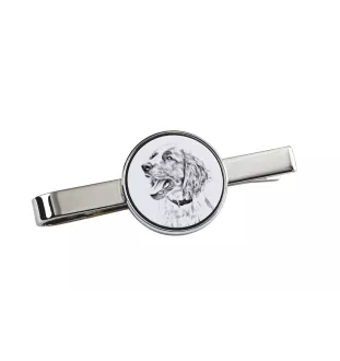 English Springer Spaniel - tie clip with a dog, personalized tie clip, a unique gift for a man from the Art-Dog brand