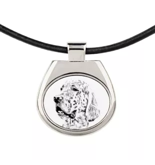 English setter, Lawerack, Laverack - dog necklace, personalized pendant with a photo, unique necklace for women and men by Art-Dog brand