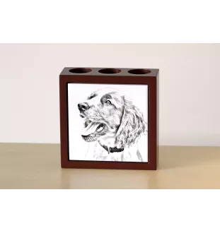 Springer spaniel angielski stojak na długopisy z koniem Art-Dog