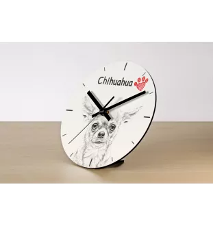 English setter, Lawerack, Laverack I - wall clock with a dog, shelf clock with a print, personalized home decoration from the Art-Dog brand