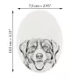 Entlebucher Mountain Dog, Entelbuch Cattle Dog - commemorative plaque with a photo of a dog, tombstone with a print, personalized oval plaque from the Art-Dog brand