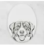 Bouvier de l'Entlebuch - une plaque commémorative avec une photo de chien, une plaque funéraire avec une impression, une plaque ovale personnalisée de la marque Art-Dog