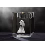 English setter, Lawerack, Laverack - Candle holder with dog photo, crystal tealight holder, personalised gift by Art-Dog brand