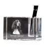 English Springer Spaniel, Springer anglais - Porte-stylos, organiseur en cristal avec photo de chien, décoration de bureau unique par la marque Art-Dog