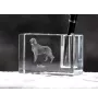 Setter anglais, Setter laverack I - Porte-stylos, organiseur en cristal avec photo de chien, décoration de bureau unique par la marque Art-Dog