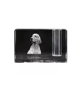 Seter angielski penholder kryształowy z psem Art-Dog