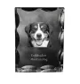 Entlebucher Mountain Dog, Entelbuch Cattle Dog - crystal with a picture of a dog, glass statuette with a picture, unique frame with a picture from Art-Dog brand