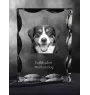 Entlebucher Mountain Dog, Entelbuch Cattle Dog - crystal with a picture of a dog, glass statuette with a picture, unique frame with a picture from Art-Dog brand