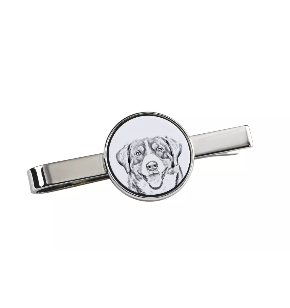 Entlebucher Mountain Dog, Entelbuch Cattle Dog - tie clip with a dog, personalized tie clip, a unique gift for a man from the Art-Dog brand