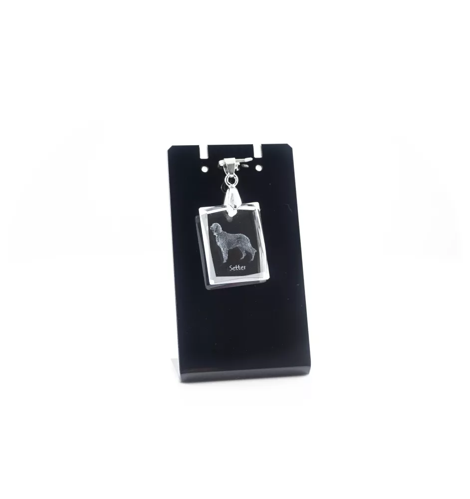 Setter anglais, Setter laverack I - Pendentif chien en cristal, collier photo, bijoux uniques par Art-Dog